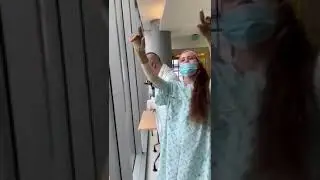 RAW Video: Hyland couple's heartwarming reaction to visitors outside hospital