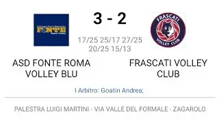U14 Fonte Roma - Frascati volley (1 e 2 set)