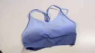 Champion C9 Women's Seamless Dip Dye Cami Bra - Close Up + Care Instructions