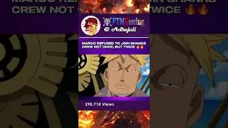 MARCO REFUSED TO JOIN SHANKS CREW NOT ONCE, BUT TWICE 🔥🔥 #mugiwaranoluffy #anime #onepiece