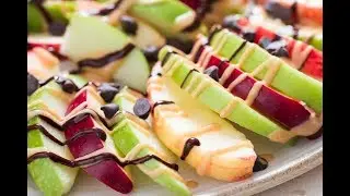 Apple and Peanut Butter Nachos