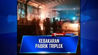 Live Kebakaran pabrik triplek di Karanganyar