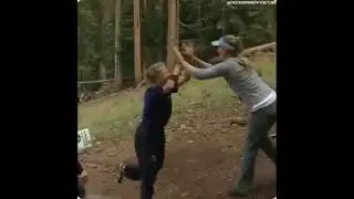 Elaine King hits metal on a 850ft Disc Golf drive!