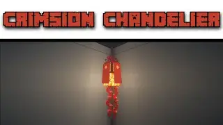 Minecraft | Cool Crimsion Chandelier Design | #Shorts