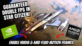 Double Your FPS in Star Citizen!!! NVIDIA Smooth Motion & AMD AFMF