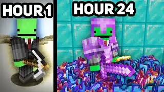 I Survived 24 HOURS On Minecraft HCF!