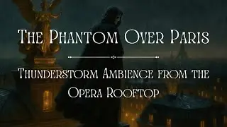 The Phantom Over Paris | Thunderstorm Ambience from the Opera Rooftop Soothing Rain and Thunder ASMR