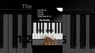 The XX intro Piano Tutorial #pianotutorial #shorts