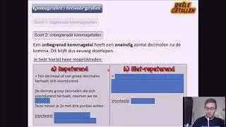 Re&euml;le getallen: 1. Kommagetallen & decimalen