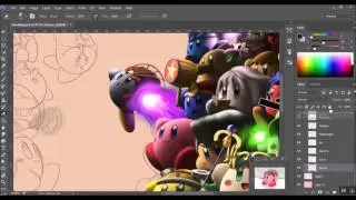 Speed Paint - Smash 4 Kirbies (HD)