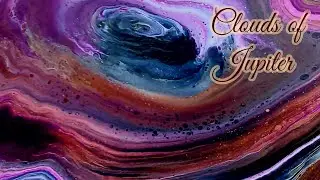 Clouds of Jupiter! 🌌 HUGE 30x40 Acrylic Dirty Cup Straight Pour!
