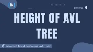 3. Height of AVL tree
