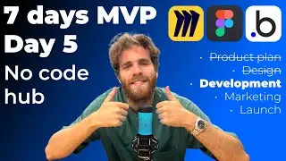 #7daysmvp, day 5. Development. #mvp  in 7 days with #bubble for: No-code hub #inocode
