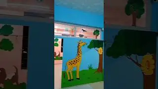 Nursery school painting #school #wallpainting #nursery #classroom #classpainting #art #new