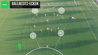 Ballbesitz-Ecken - taktikr &Uuml;bungsvideo