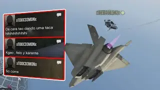 GTA 5 - GRIEFER FUJÃO SE ESCONDEU E FICOU TORCENDO PARA QUE 2 TRYHARDS ME VENCESSEM!