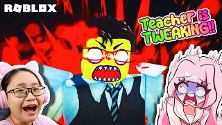 THE TEACHER IS TWEAKING AAAAA- | Roblox | Teacher Tower