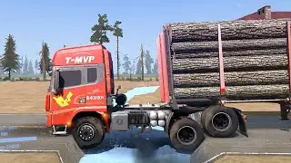 Spintires: MudRunner - MONSTER TRUCK: Will It BREAK?! SUSPENSION EXPLOSION! | S3 #mudrunne