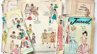 Preparing ephemera for vintage fashion journals