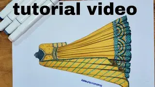 😻Trendy designer heavy full flare anarkali🔥|| tutorial || Happy Modi ||