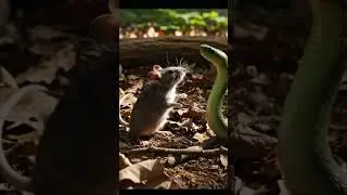 A Brave Mouse Fights a Hungry Snake 🐭🐍#MouseVsSnake #BraveMouse #AnimalStory #Shorts#nextgenai