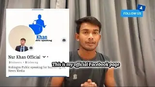 Rohingya official public speaking for human rights News media Facebook page please follow me