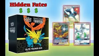 OPENING MY FIRST HIDDEN FATES BOX!! W/ PRICES OF CARDS (2021)