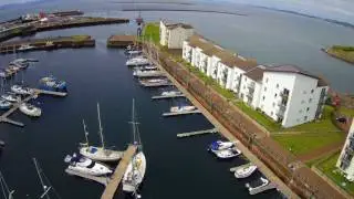 Ardrossan harbour high altitude flying and some fun
