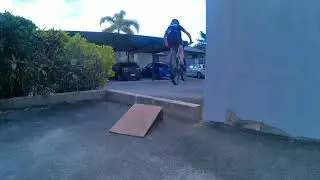 Gap jump with the kicker I built, with GoPro P.O.V! #mountainbiking #mtbwhip #mtb #gopro #sendit