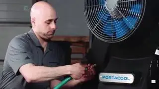 Setting up Portacool evaporative coolers