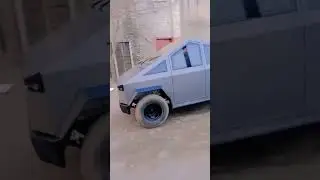 Tesla Replica Cyber Truck spotted  in  Pakistan😂 It is built by LOCALS😀 #cybertruck #tesla