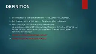 AUDIOLOGY- BASICS 1
