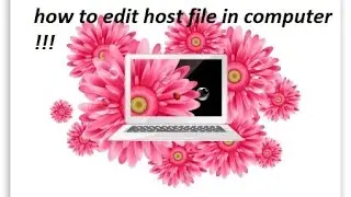how do edit/find host file in window 10