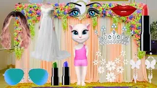 Talking tom Billu funny makeup, lipstick lagati hui billi video