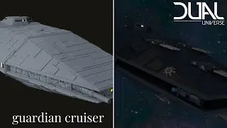 Dual Universe - guardian-class light cruiser - Voxel STAR WARS Ships tour - End of Beta
