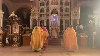 100 year anniversary of St Tikhon at HTC (OCA): antiphonal choirs(HVPC and HTC)- Holy God
