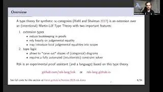 Nikolai Kudasov, Rzk proof assistant and simplicial HoTT formalization