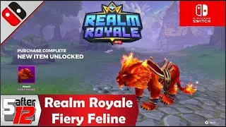 Realm Royale | Nintendo Switch | Fiery Feline Mount, Shooting Star Skydive Effect, Cat Nap Chicken