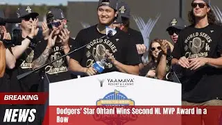 Dodgers' Star Ohtani Wins Second NL MVP Award in a Row #shoheiohtani #baseball  #dodgers #mvp #mlb