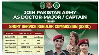 Join Pakistan Army as GDMO & Specialist Doctor December 2023 / 2024 Online Registration throug