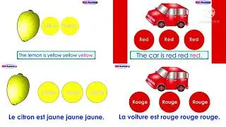 The Apple is Red The Paint is Pink La Pomme est Rouge La Peinture est Rose Comparison