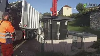 SOTKON- QUBUS E - Semi underground container 3m3-Top Loading Kinshofer