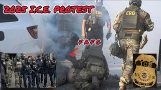 2025 ANTI-ICE Protest and Arrest FAFO Moments #viral #arrest #2025 #fyp 