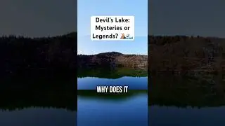 Devil's Lake: Mysteries and Legends? 🌊🔔 #disaster #volcano #eruption