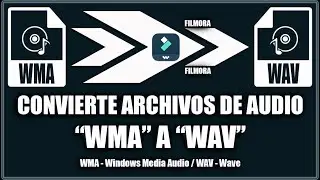 Convertir archivos de audio wma a wav - Filmora 14