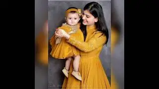 Mother daughter combo dress design ideas#mom baby fashion#mummy baby dresses#youtubeindia#shorts