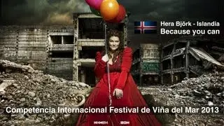 ISLANDIA - Hera Björk - Because you can (Festival de Viña del Mar 2013)