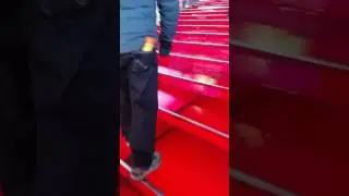 Red Stairs in Time square