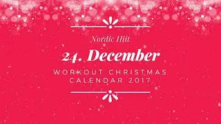 WE TRAIN AT HOME Workout Christmas Calendar 2017: 24. December