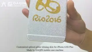 India Review Rio 2016 custom spliced glitter shining skin for iPhone 6 6S Plus
